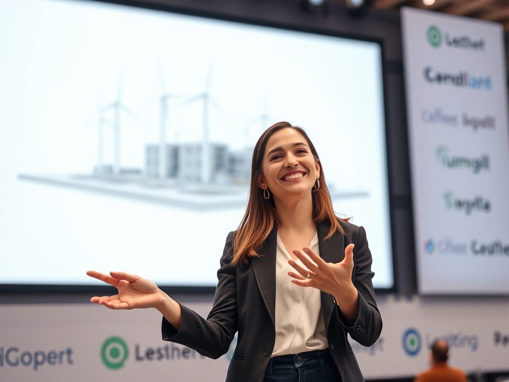 Landschaft mit Solarpanels